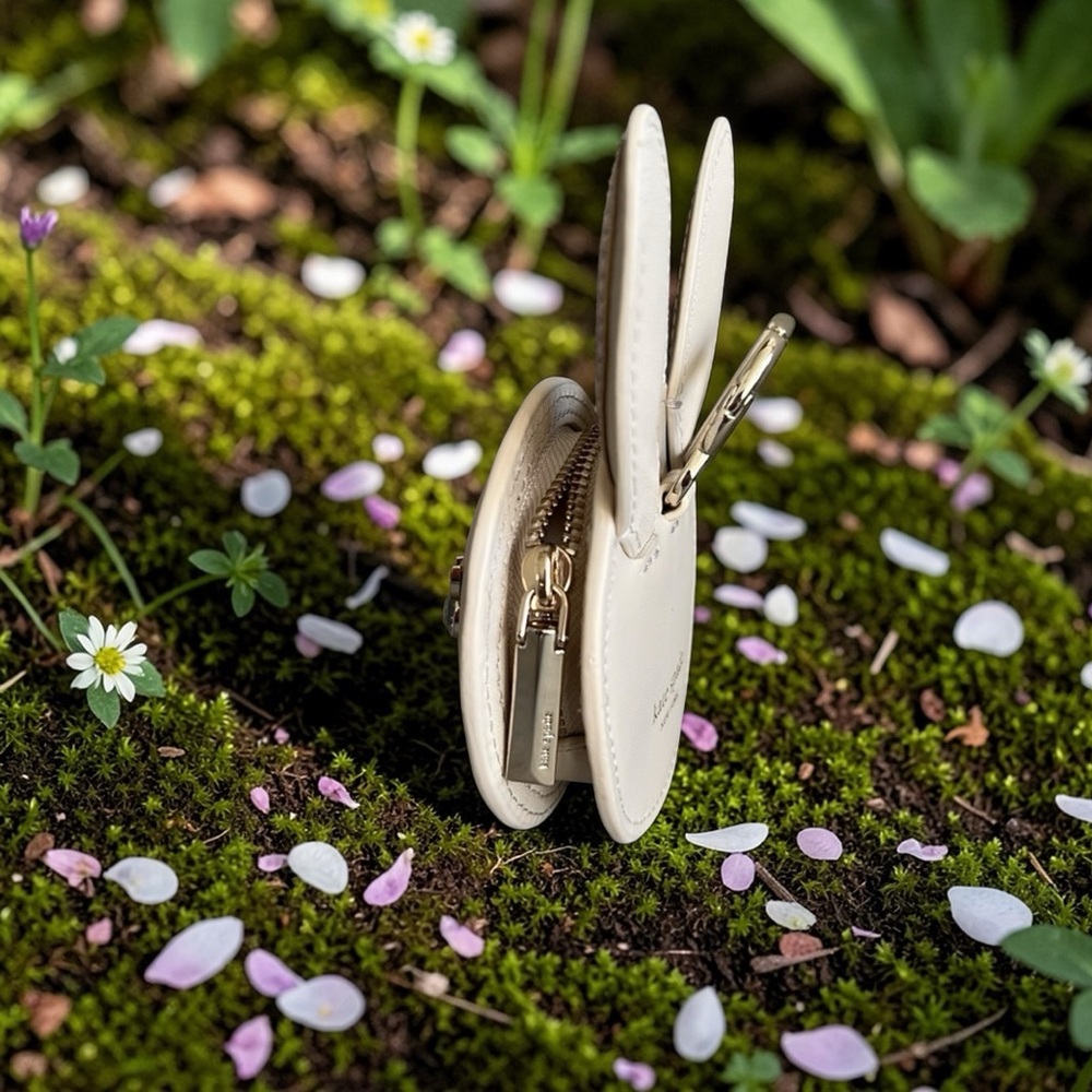 Kate Spade Bun Bun Rare 3D coin purse key fob NWT limited edition novelty - Picture 5 of 12